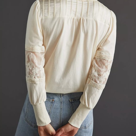 Ivory Lace Top - Picture 2 of 5
